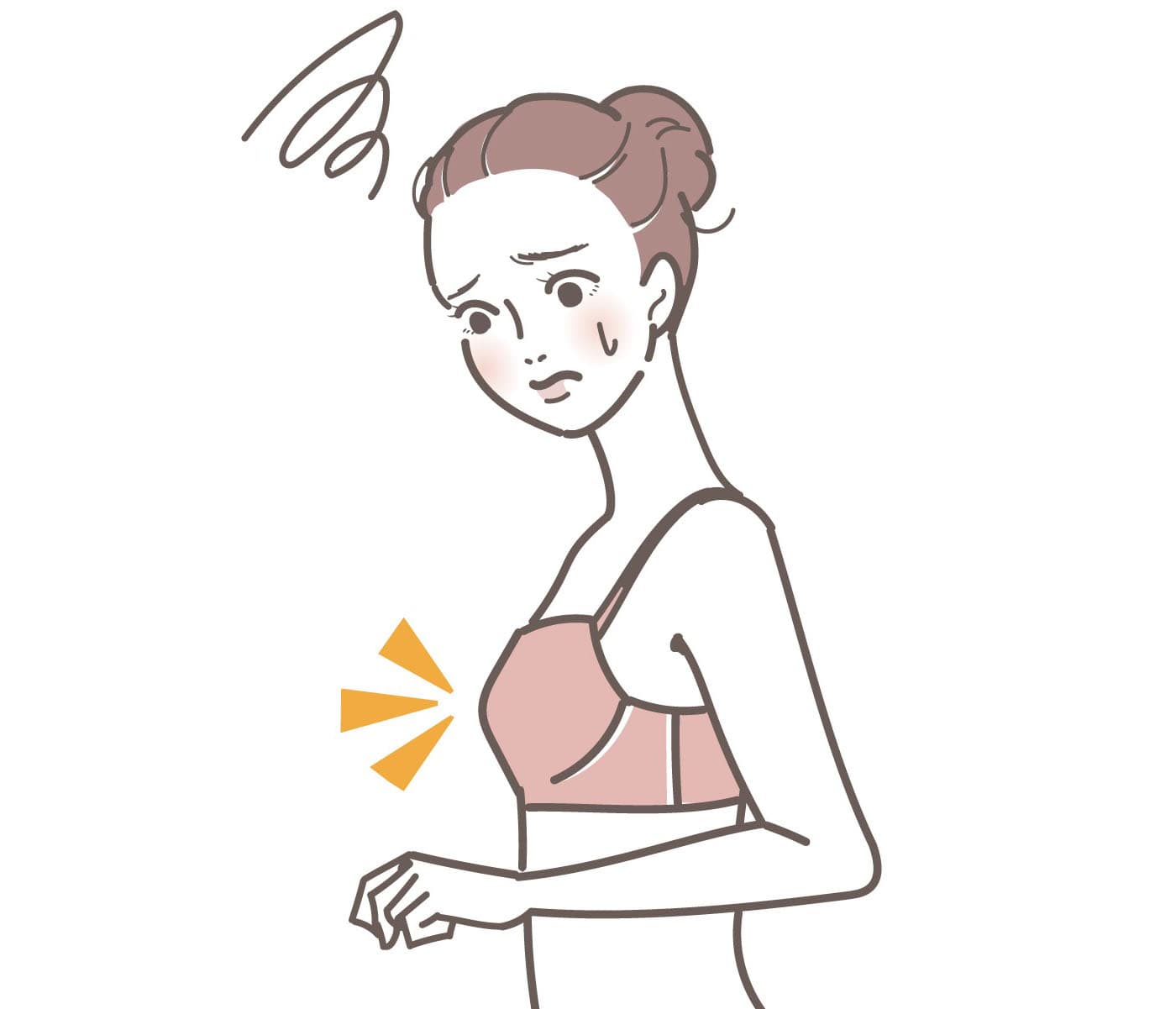 胸の張りがなくなったり、どんどん垂れてきたり、、